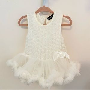 3/$35-  Cream Olivia Rose Tutu Dress